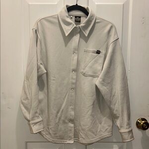 Under Armour Cream Button-Up Shirt